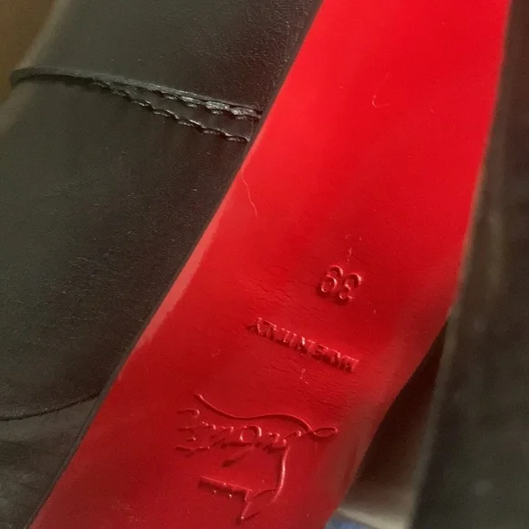 Black Christian Louboutin boots with studs size 39 - Picture 4 of 8